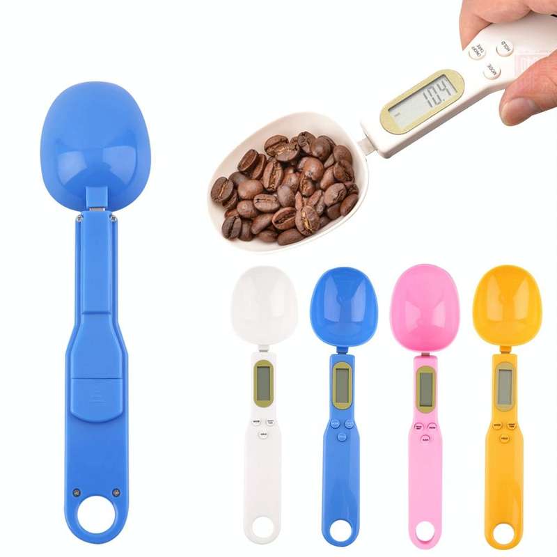 Digital LCD Kitchen Food Weight Measurement Professional Electronic Scale Spoon Scale(White)