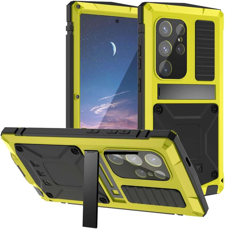 For Samsung Galaxy S24 Ultra 5G R-JUST Life Waterproof Dustproof Shockproof Phone Case(Yellow)