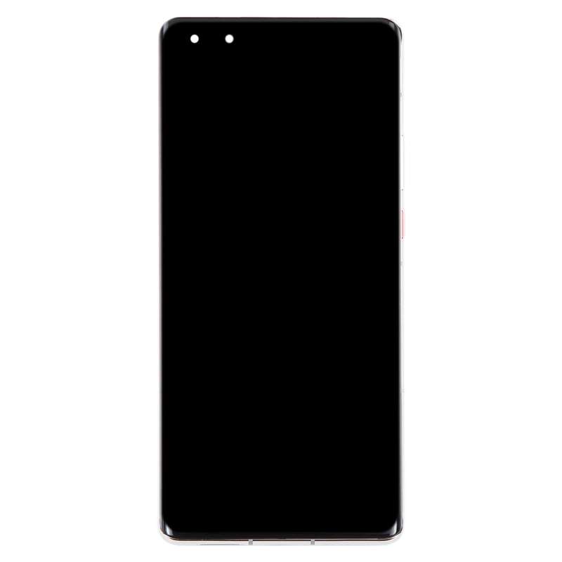 Original LCD Screen for Huawei Mate 40 Pro Digitizer Full Assembly with Frame(Silver)
