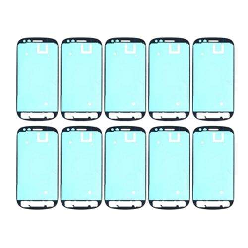 For Galaxy SIII mini / i8190 10pcs Front Housing Panel Adhesive Sticker