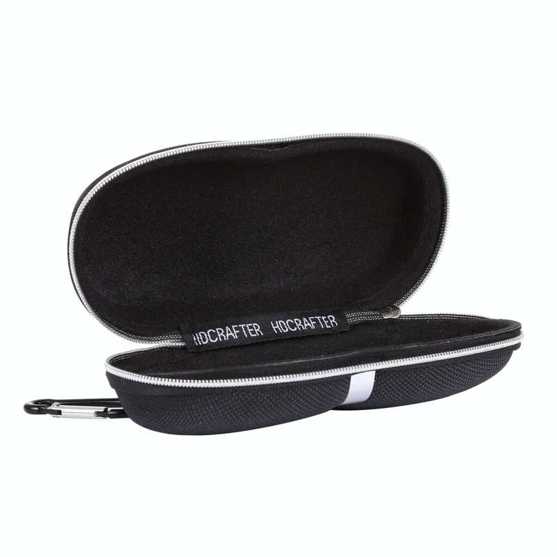 HDCRAFTER E-001 Sunglasses Zipper Style Solid Glasses Protection Case + Microfiber Cloth, Size: 1...