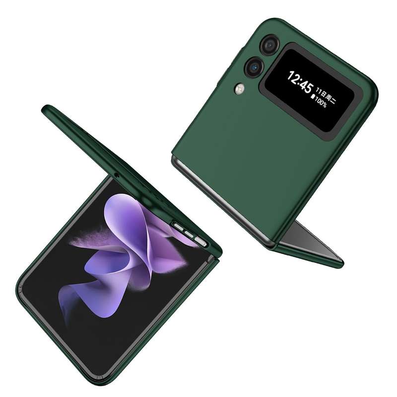 For Samsung Galaxy Z Flip3 5G Armor Foldable Phone Case(Dark Green)