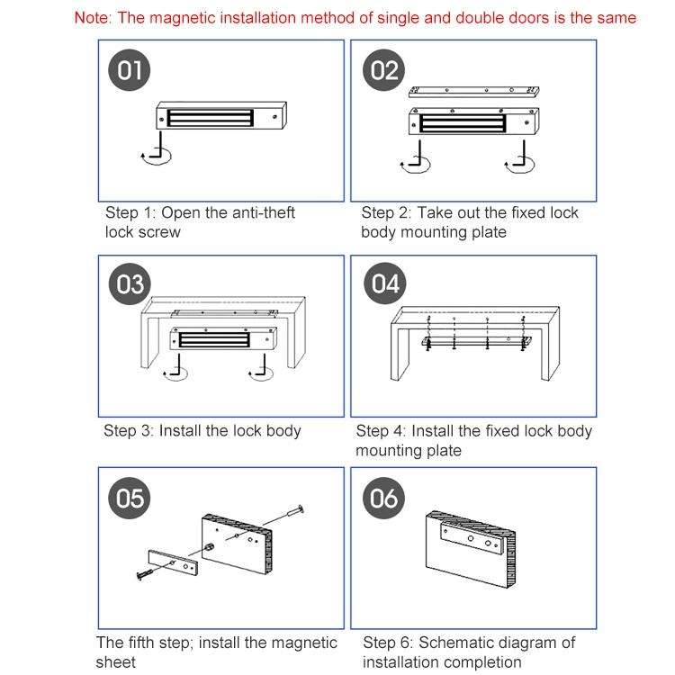 YH-180D Double Door Magnetic Lock (300Lbs)