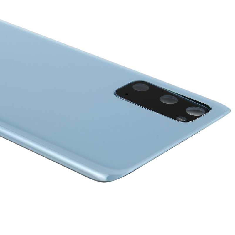 For Samsung Galaxy S20 Battery Back Cover with Camera Lens Cover (Blue)