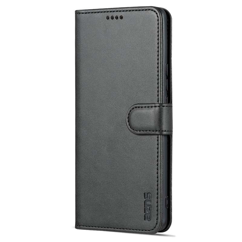 For Huawei nova 10 Pro AZNS Skin Feel Calf Texture Flip Leather Phone Case(Black)