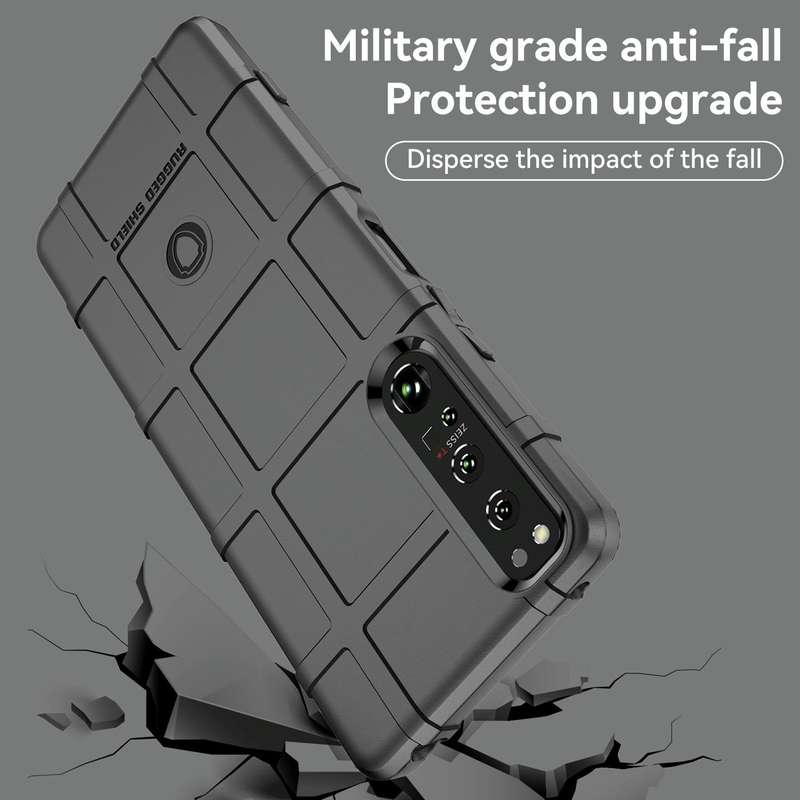 For Sony Xperia 1 IV Full Coverage Shockproof TPU Phone Case(Black)