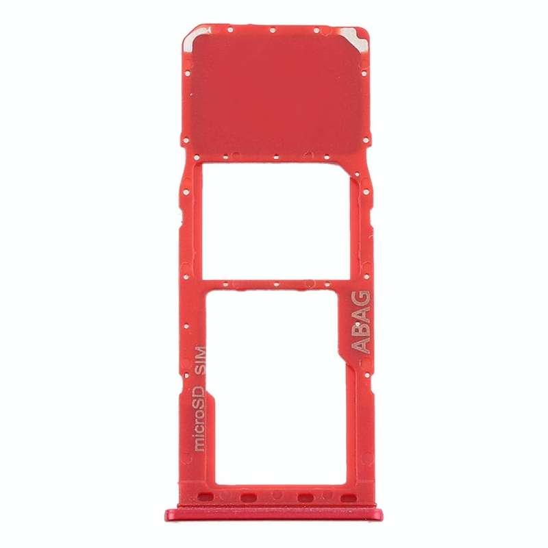 For Samsung Galaxy A21s SIM Card Tray + Micro SD Card Tray (Red)