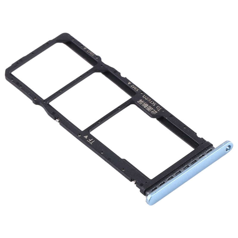SIM Card Tray + SIM Card Tray + Micro SD Card Tray for Huawei Y7p (Baby Blue)