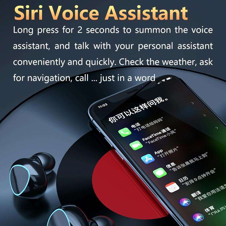 M10 Bluetooth 5.1 TWS Digital Display Wireless Bluetooth Earphone with Charging Box, Support Touc...