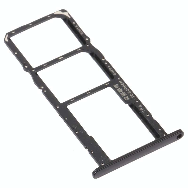 SIM Card Tray + SIM Card Tray + Micro SD Card Tray for Honor 8S 2020 (Black)