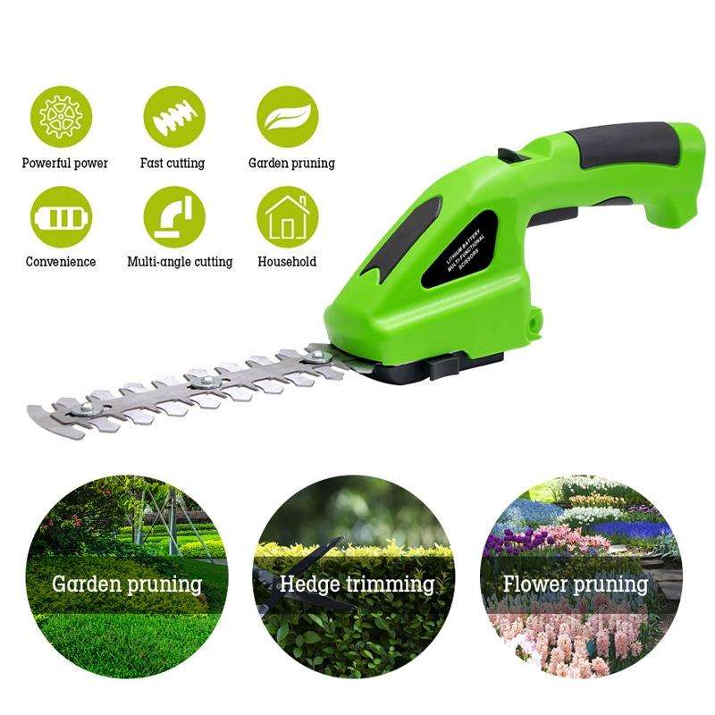 HILDA 3 In 1 Motorized Fence Trimmer Li-Ion Pruning Tools, Voltage: 7.2V