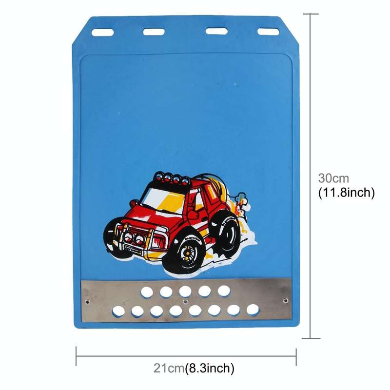 2 PCS WS-003 Premium Heavy Duty Molded Splash Mud Flaps Auto Front and Rear Guards, Small Size, R...