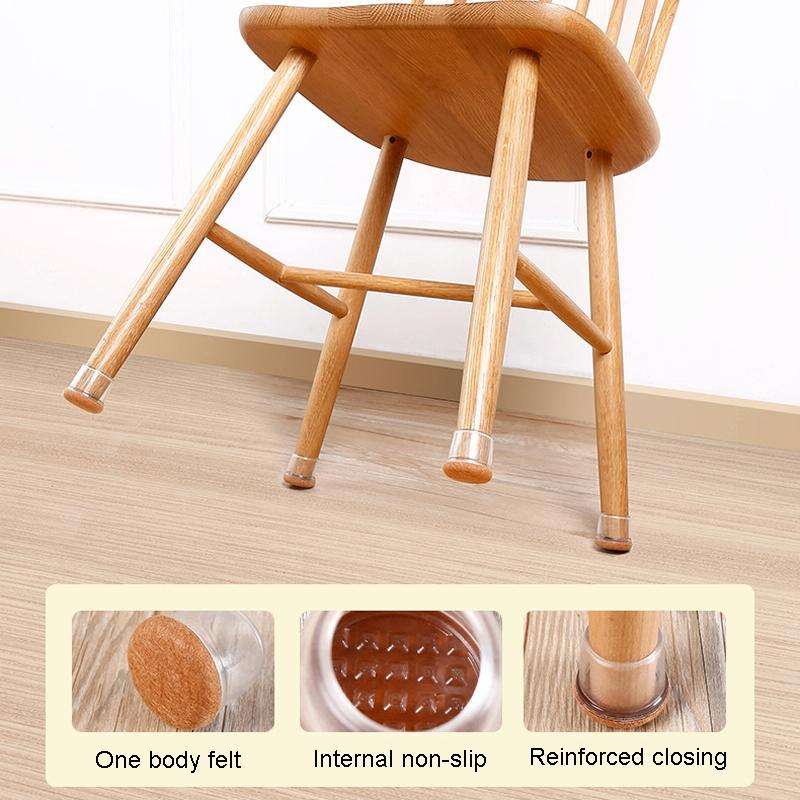 2 inch Enlarged 8pcs /Set Round Table And Chair Leg Covers For Tiles/Wooden Floors Furniture Prot...