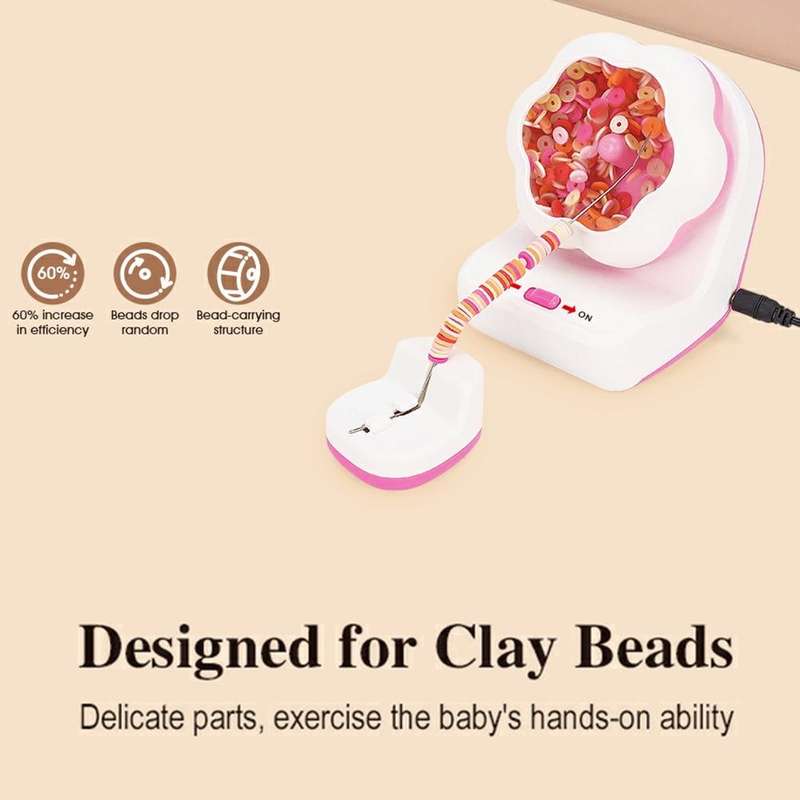 Electric Automatic Beading Machine DIY Handmade Bead Threading Machine Beading Tools Bead Stringe...
