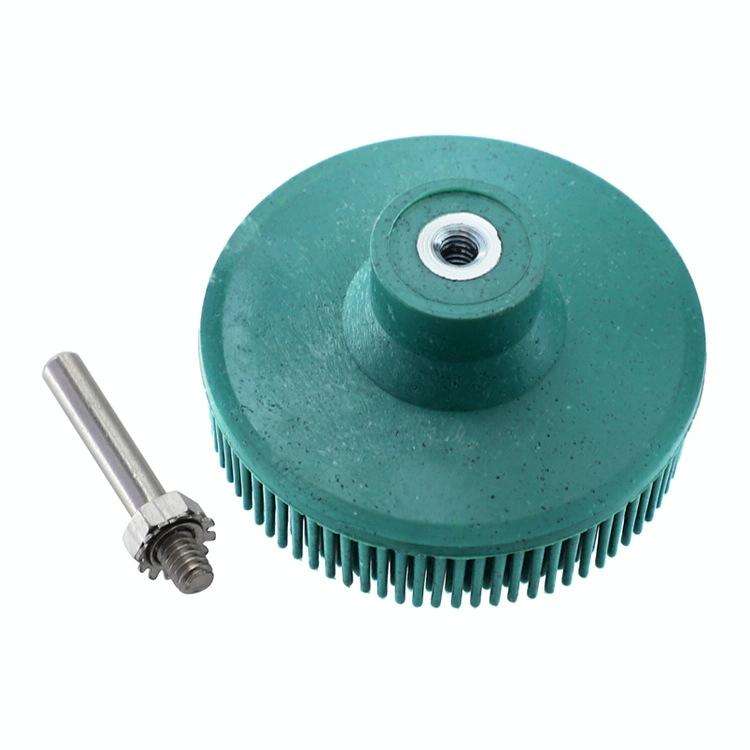 Electric Drill Disc Brush Emery Deburring Polishing Rubber Sanding Brush, Style: 2 Inch White