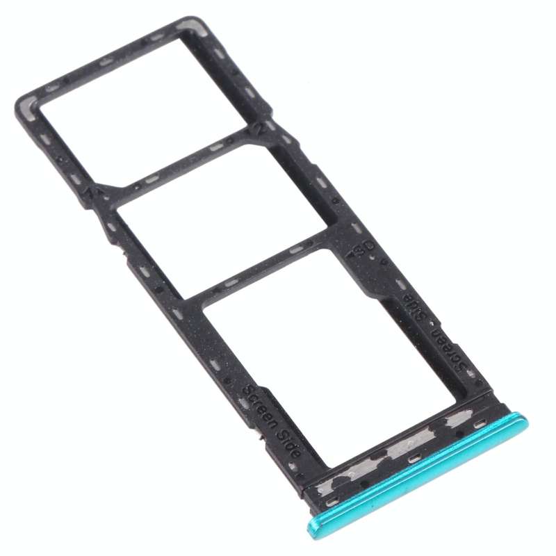 For infinix Hot 9 Play X680 C680B X680C SIM Card Tray + SIM Card Tray + Micro SD Card Tray (Green)