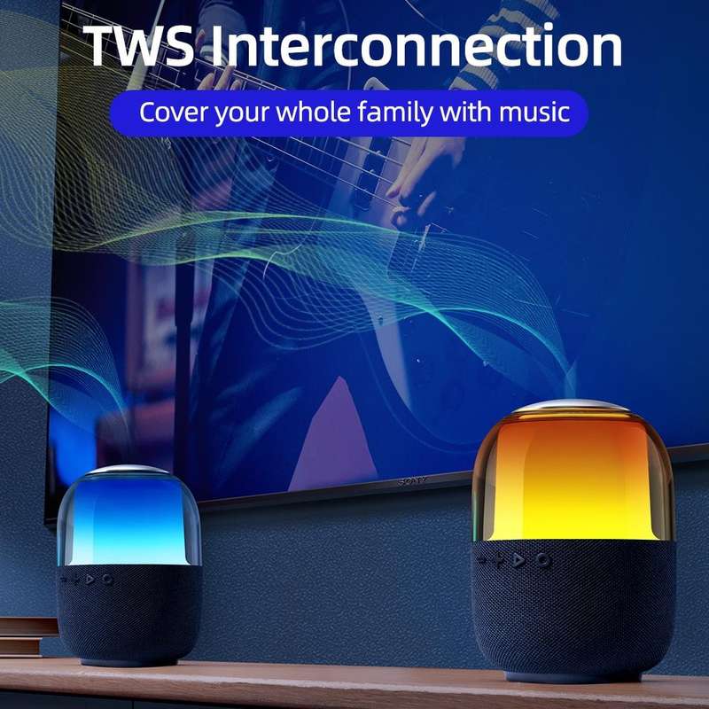 JOYROOM JR-ML05 Portable RGB Wireless Bluetooth Speaker(Black)