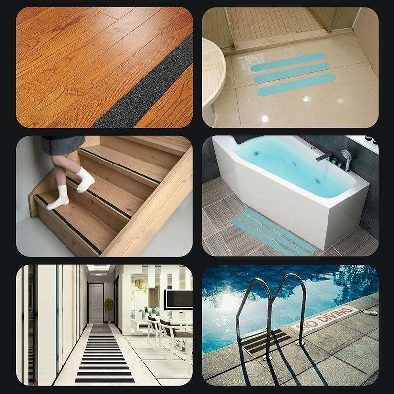 Floor Anti-slip Tape PEVA Waterproof Nano Non-marking Wear-resistant Strip, Size:5cm x 10m(Grey)