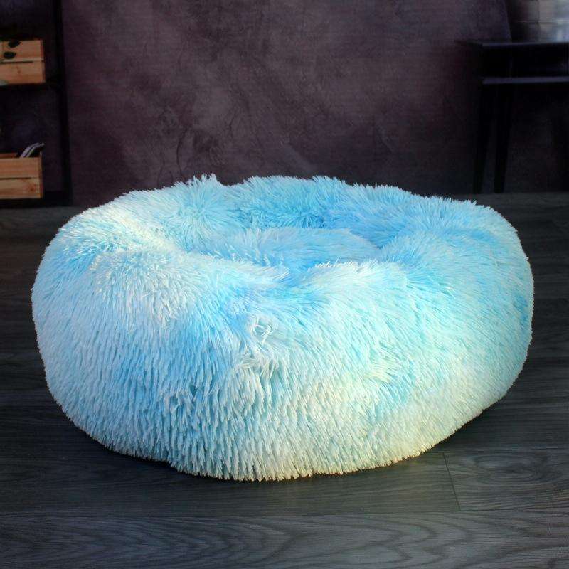 Plush Pet Bed Deep Sleep Pet Pad, Specification: 50cm(Light Blue)