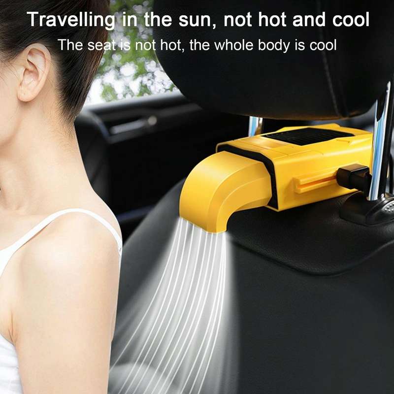 F415 Car Multifunctional Seat Back USB Fan(Black)