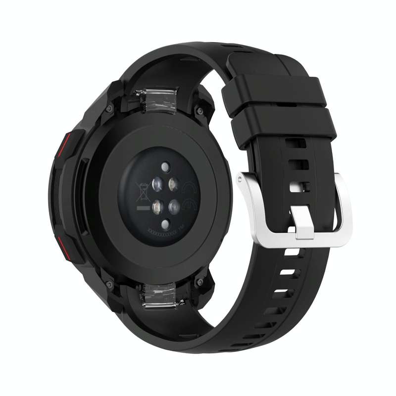 For Huawei Honor Watch GS Pro Silicone Watch Band, Size: One Size(Black)