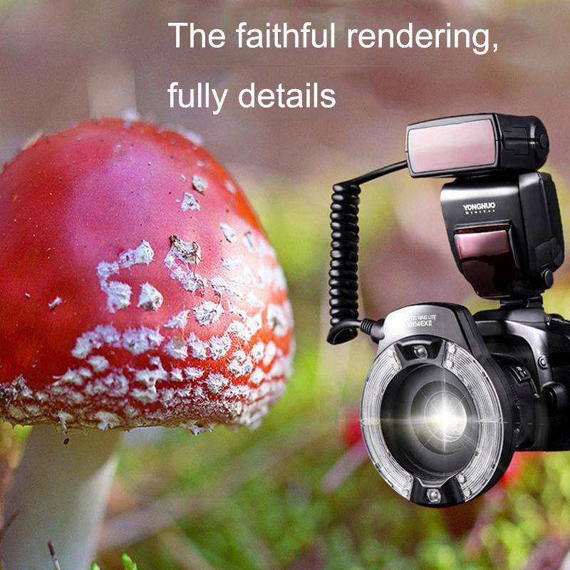 For Canon TTL Oral Insect Insect Teeth Ring Light YONGNUO YN-14EX II Macro Ring Flash Speedlite