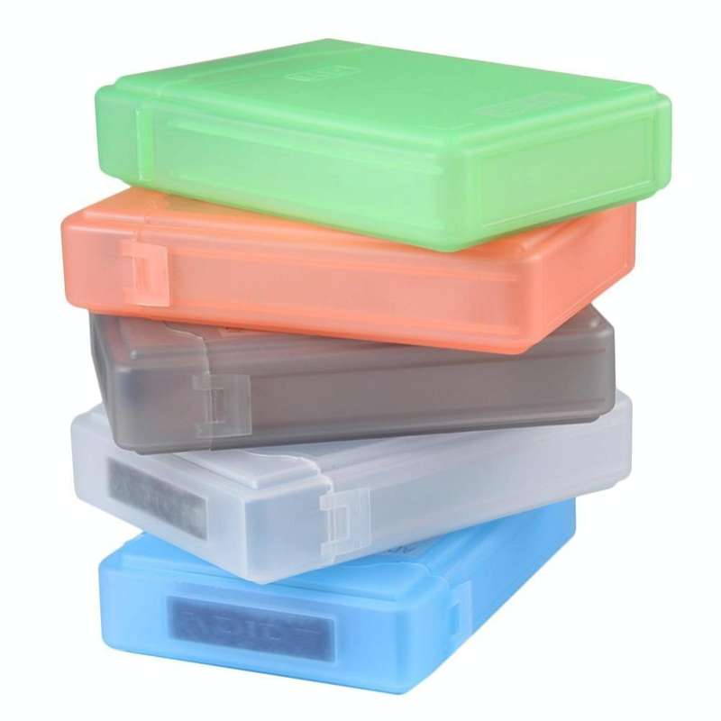 3.5 inch Hard Drive Disk HDD SATA IDE Plastic Storage Box Enclosure Case(White)