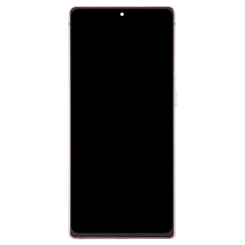 For Samsung Galaxy Note20 SM-N980 6.67 inch OLED LCD Screen Digitizer Full Assembly with Frame(Pink)