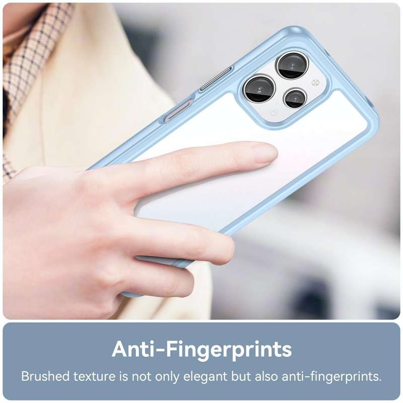 For Xiaomi Redmi 12 Colorful Series Acrylic + TPU Phone Case(Blue)