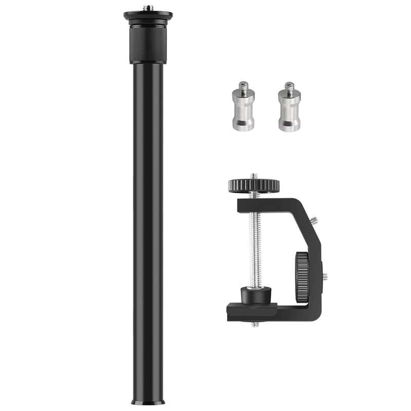 PULUZ C Clamp Mount Light Stand Extension Central Shaft Rod Monopod Holder Kits, Rod Length: 33-6...