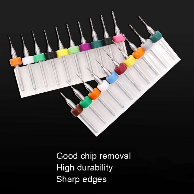 10 In 1 PCB Tungsten Steel Drill Bits Carving Miniature Drill Bits, Size: 1.1-2mm