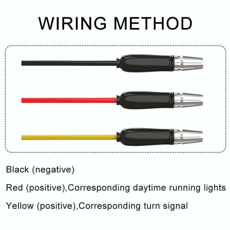 2 PCS D12V Motorcycle LED Waterproof Dynamic Blinker Side Lights Flowing Water Turn Signal Light ...