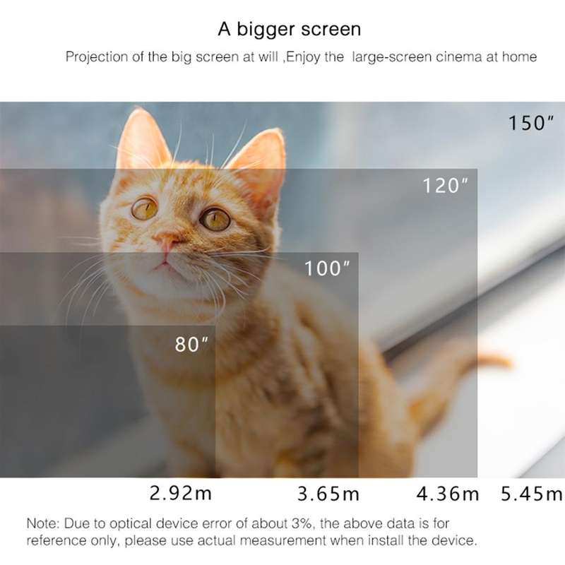 YG670 1920x1080 3000 Lumens Portable Home Theater LED HD Digital Projector, Android Version(Black)