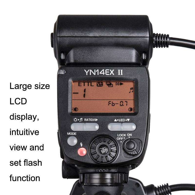 For Canon TTL Oral Insect Insect Teeth Ring Light YONGNUO YN-14EX II Macro Ring Flash Speedlite
