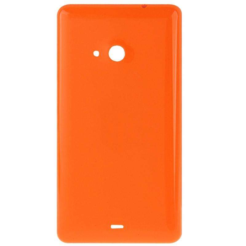 Smooth Surface Plastic Back Housing Cover  for Microsoft Lumia 535(Orange)