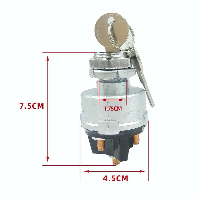 Engineering Vehicle General Modified 4-position Ignition Starter Switch