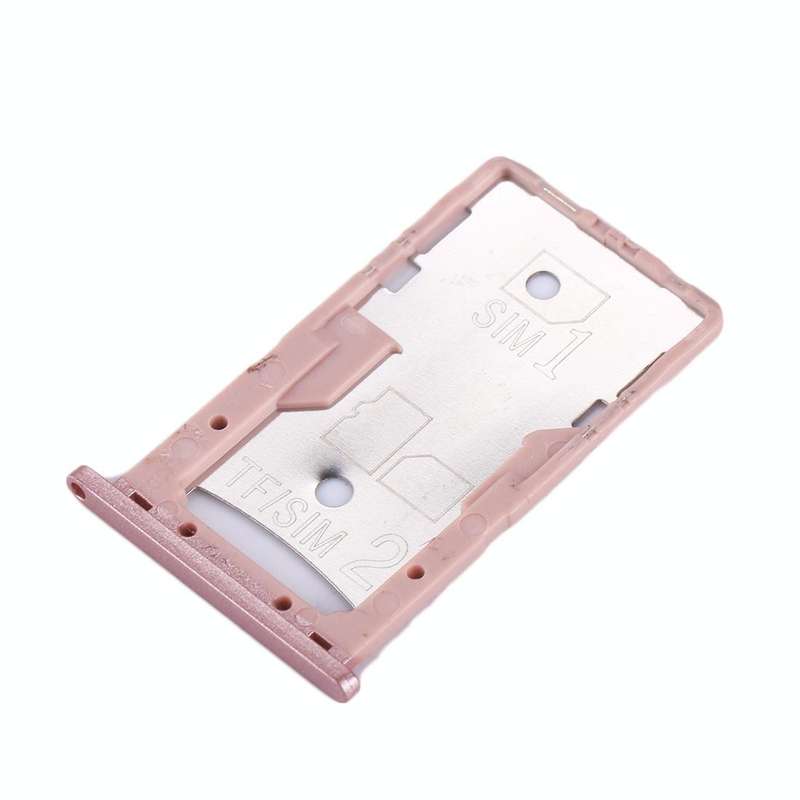 For Xiaomi Redmi 4A SIM & SIM / TF Card Tray(Rose Gold)