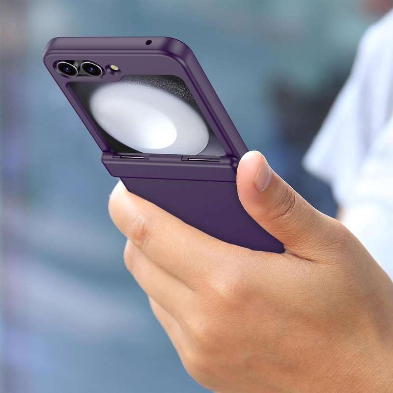 For Samsung Galaxy Z Flip5 Hinge Full Coverage Phone Case(Purple)