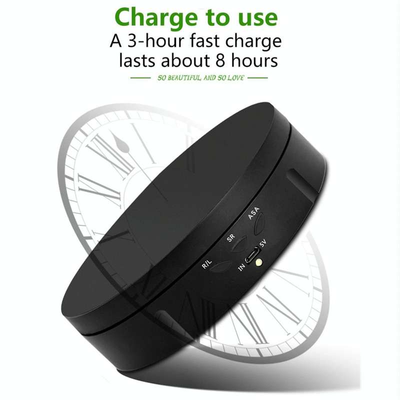 14.6cm USB Electric Rotating Turntable Display Stand Video Shooting Props Turntable for Photograp...