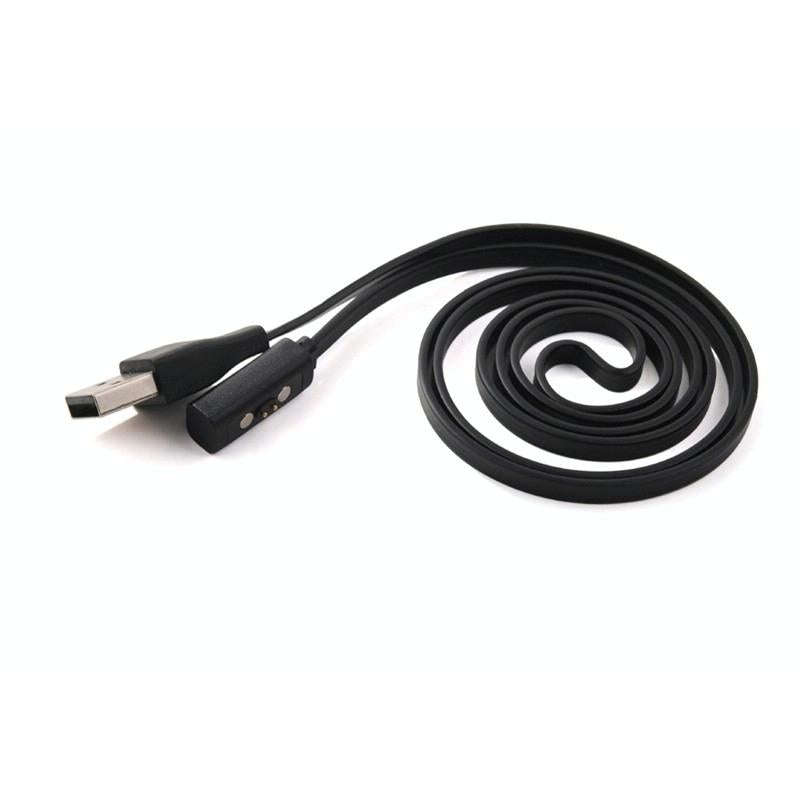 For Pebble Time Round Watch Charging Cable & Three Generations(Black)