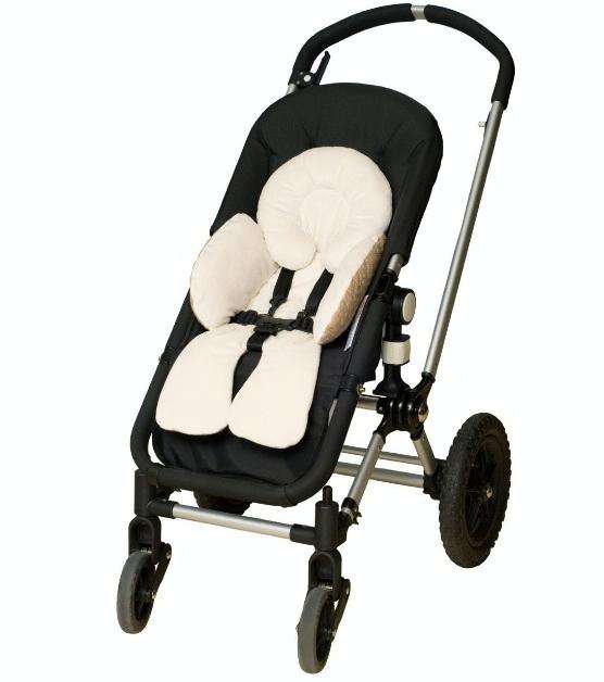 Strollers Seat Cushion Baby Car Head Body Support Pad(Gray)