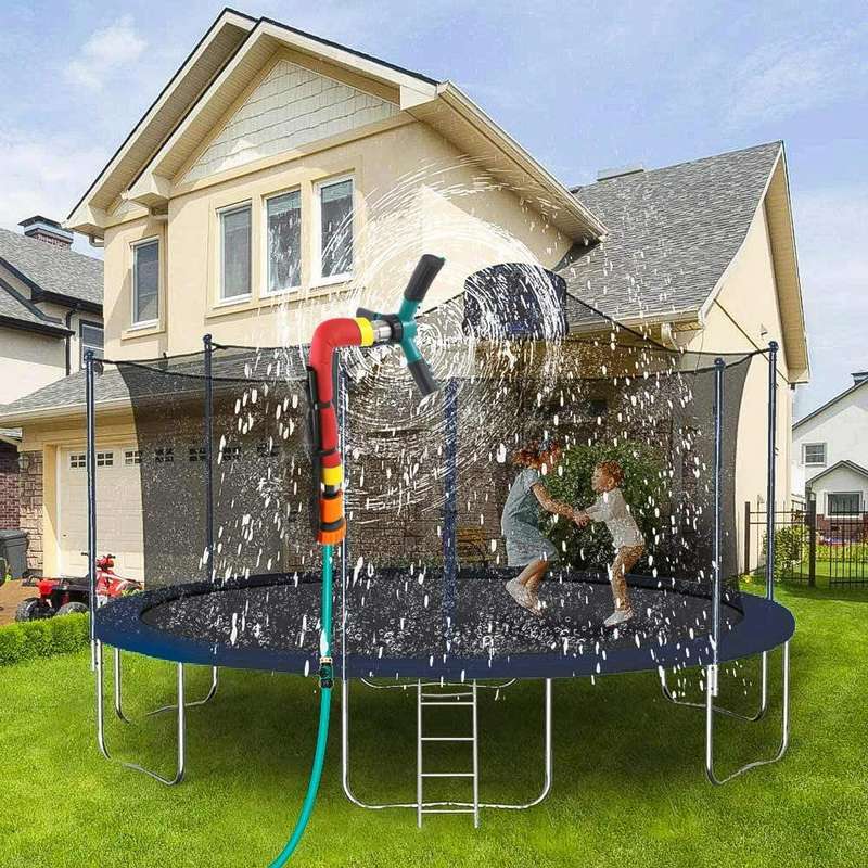 XZSSQ01 Gardening Supplies Garden Trampoline Rotating Sprinkler, Colour: Red Small