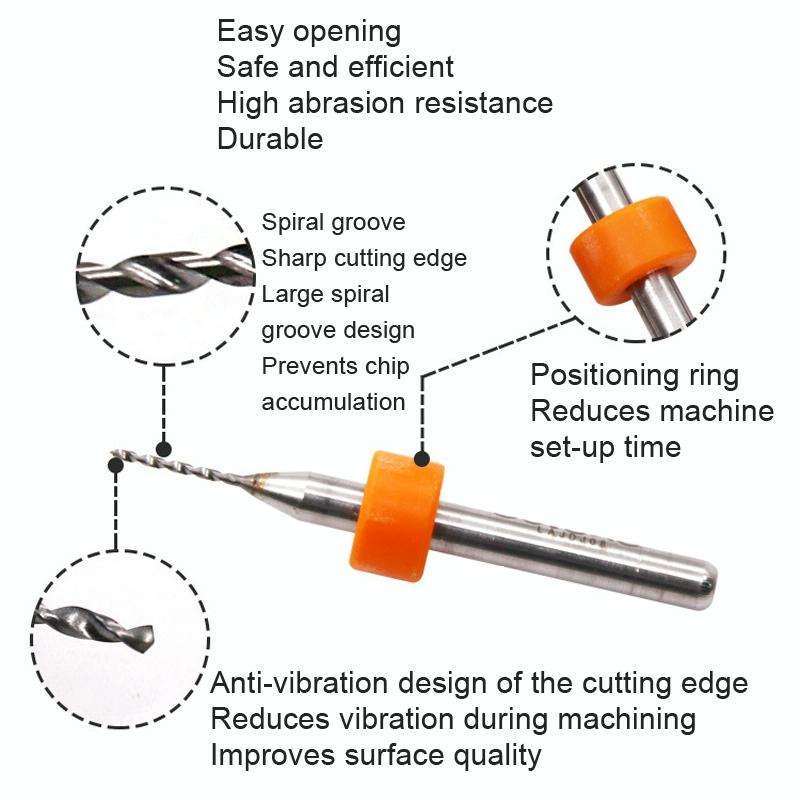 10 In 1 PCB Tungsten Steel Drill Bits Carving Miniature Drill Bits, Size: 1.5-2.4mm