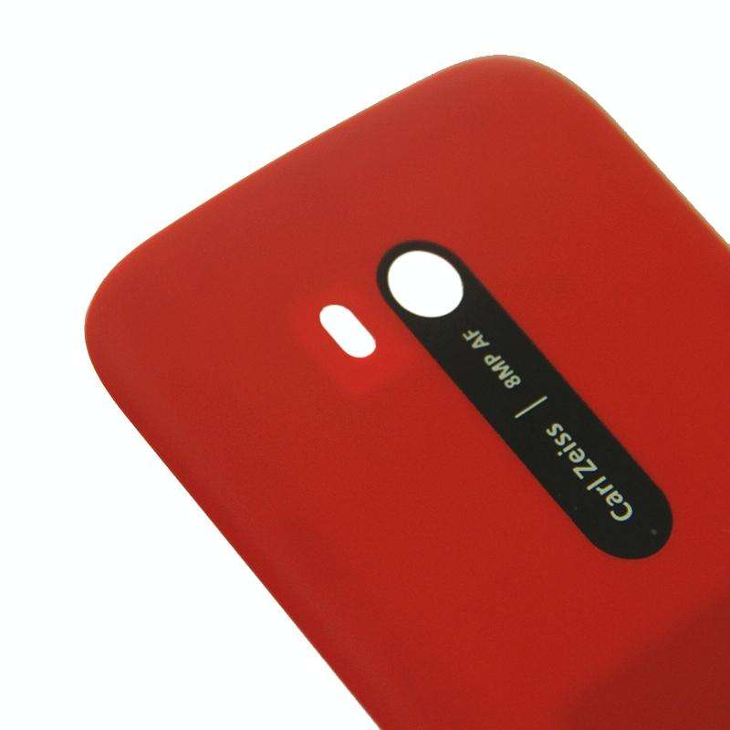 Smooth Surface Plastic Back Housing Cover for Nokia Lumia 822(Red)