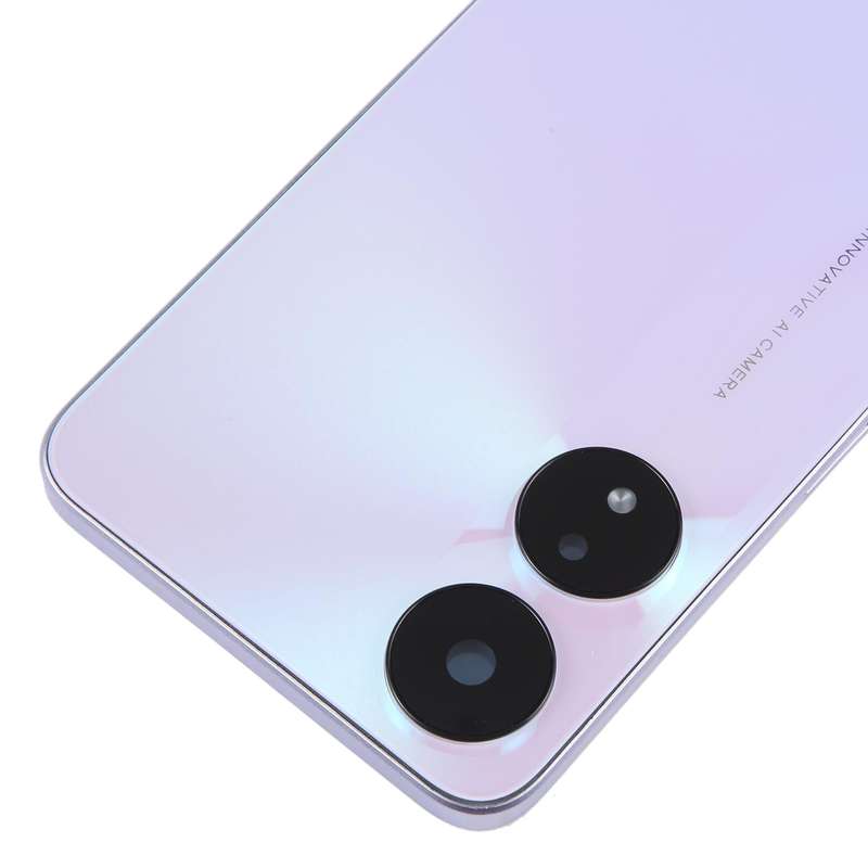 For OPPO A58 5G Original Battery Back Cover with Middle Frame(Purple)
