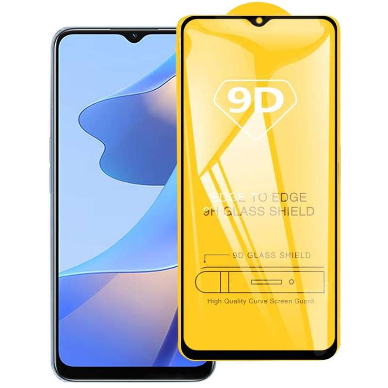 For OPPO A16 / A16S 9D Full Glue Full Screen Tempered Glass Film
