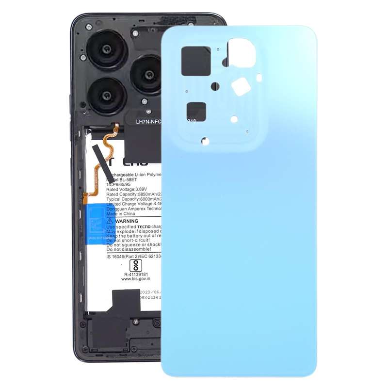 For Infinix Hot 40 Pro X6837 Original Battery Back Cover(Blue)
