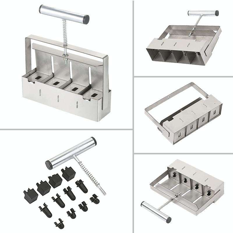 Handheld Seedling Soil Blocker Makes Four 2 by 2 Inches Soil Blocks for Garden Prep(Square)