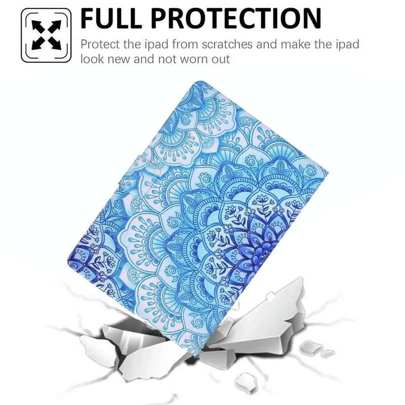 For Samsung Galaxy Tab A8 10.5 2021 Electric Pressed TPU Leather Tablet Case(Green Flower)