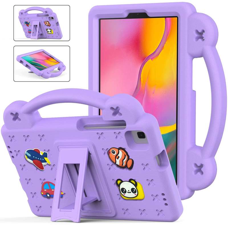 For Samsung Galaxy Tab A 8.0 2019 T290 / T295 Handle Kickstand Children EVA Shockproof Tablet Cas...